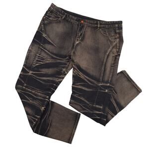 Mars Denim Fashion Men's Style 520 Jeans Sz 3XL Z. Andera Retro Baggy Dark Wash